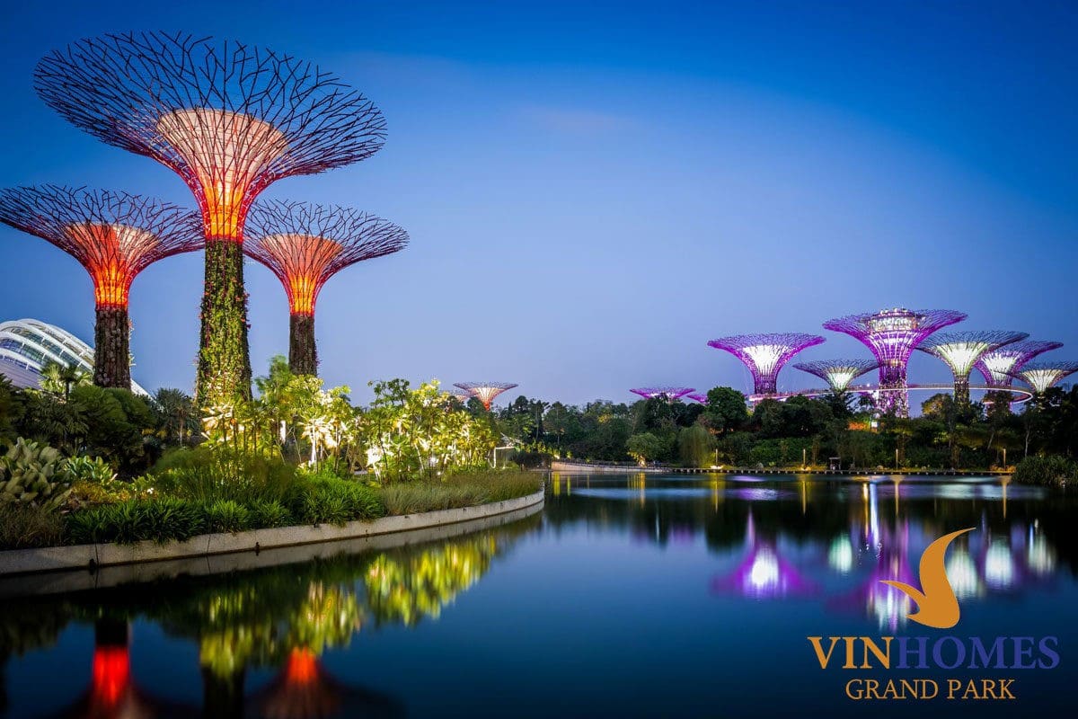 Công viên Ánh sáng phong cách Singapore tại Vinhomes Grand Park