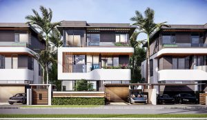 Phối cảnh biệt thự Oasia SwanBay được kiến tạo bởi SwanCity.