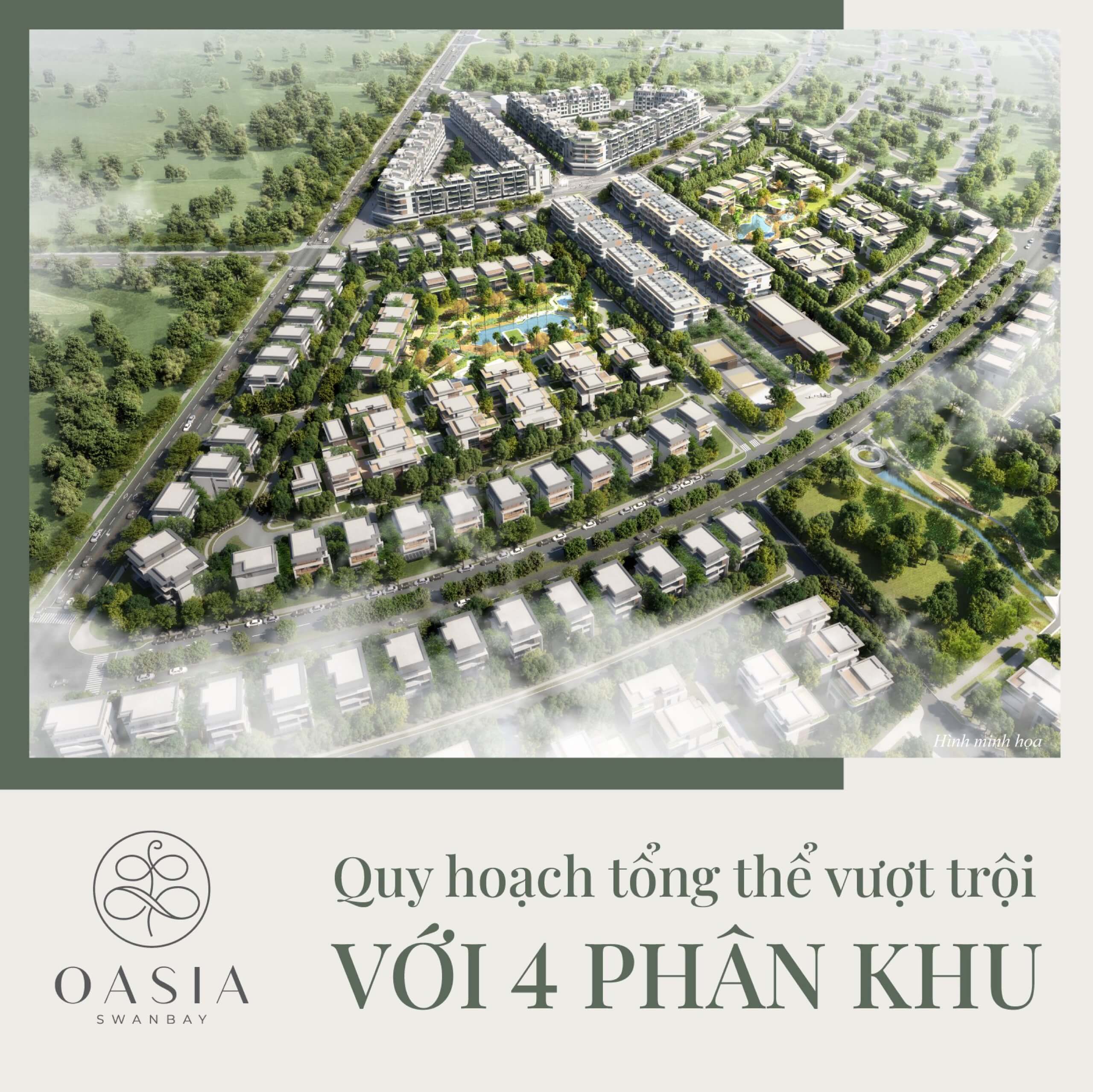 Quy hoạch 4 Phân Khu OASIA Mở Bán tháng 6/2021