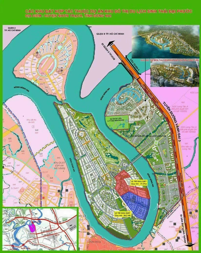 Quy hoạch Đảo Đại Phước Swan bay - Phân khu Oasia