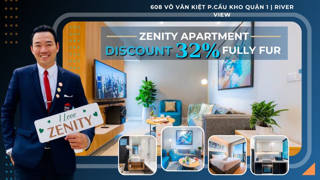 Sở hữu căn hộ ở Quận 1. Căn 3PN Zenity Giá 9.1 tỷ Full nội thất