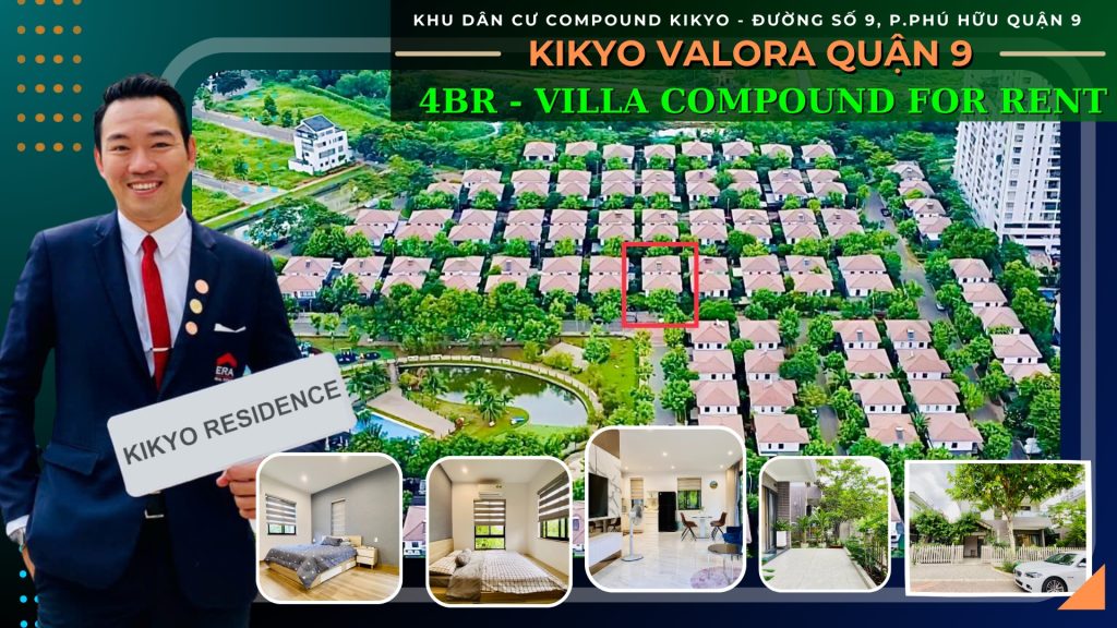 Cho Thuê biệt thự Compound Valora Kikyo 4 Phòng ngủ Quận 9